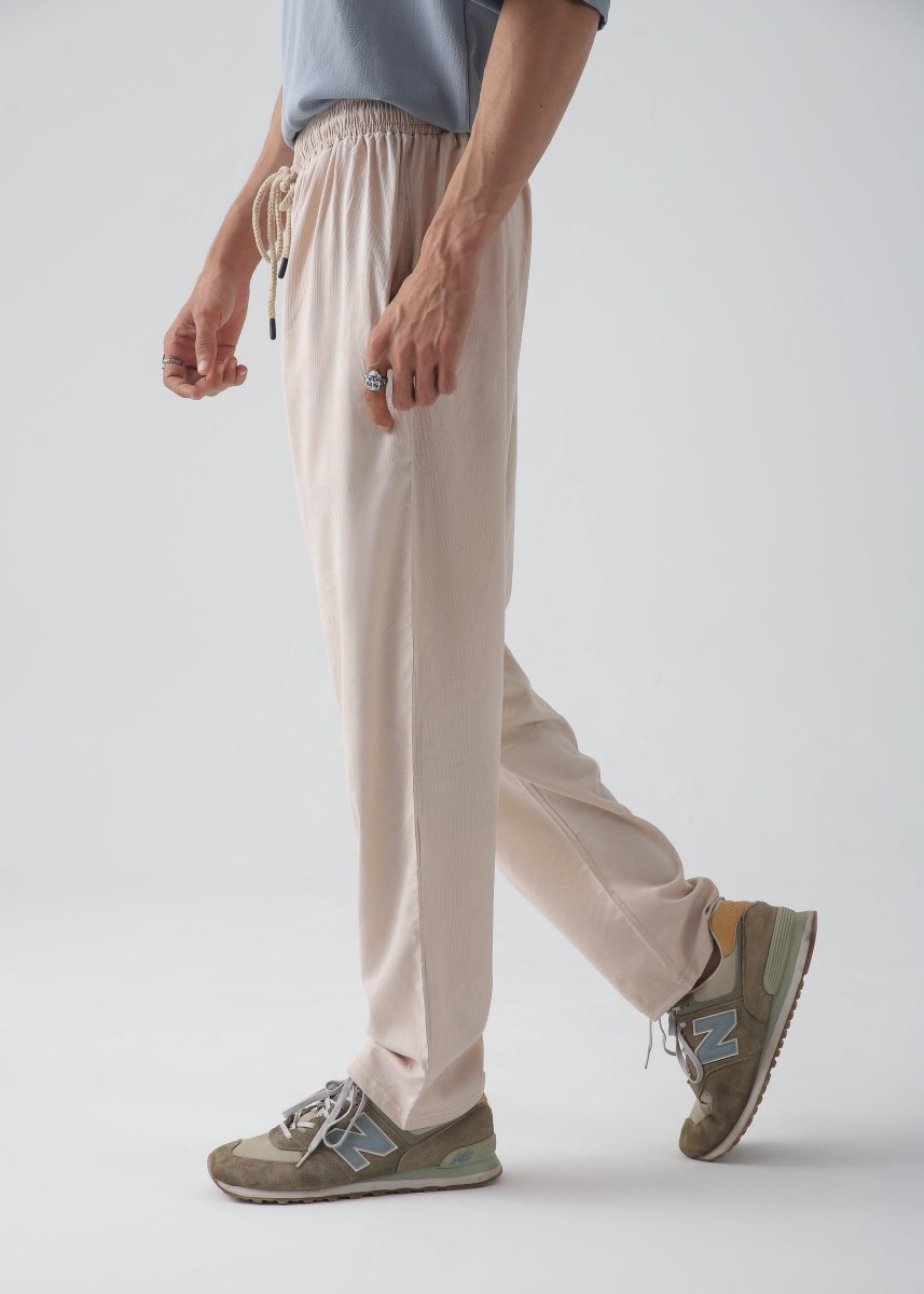 Beige Relax Fit Trouser - Vastah Official®