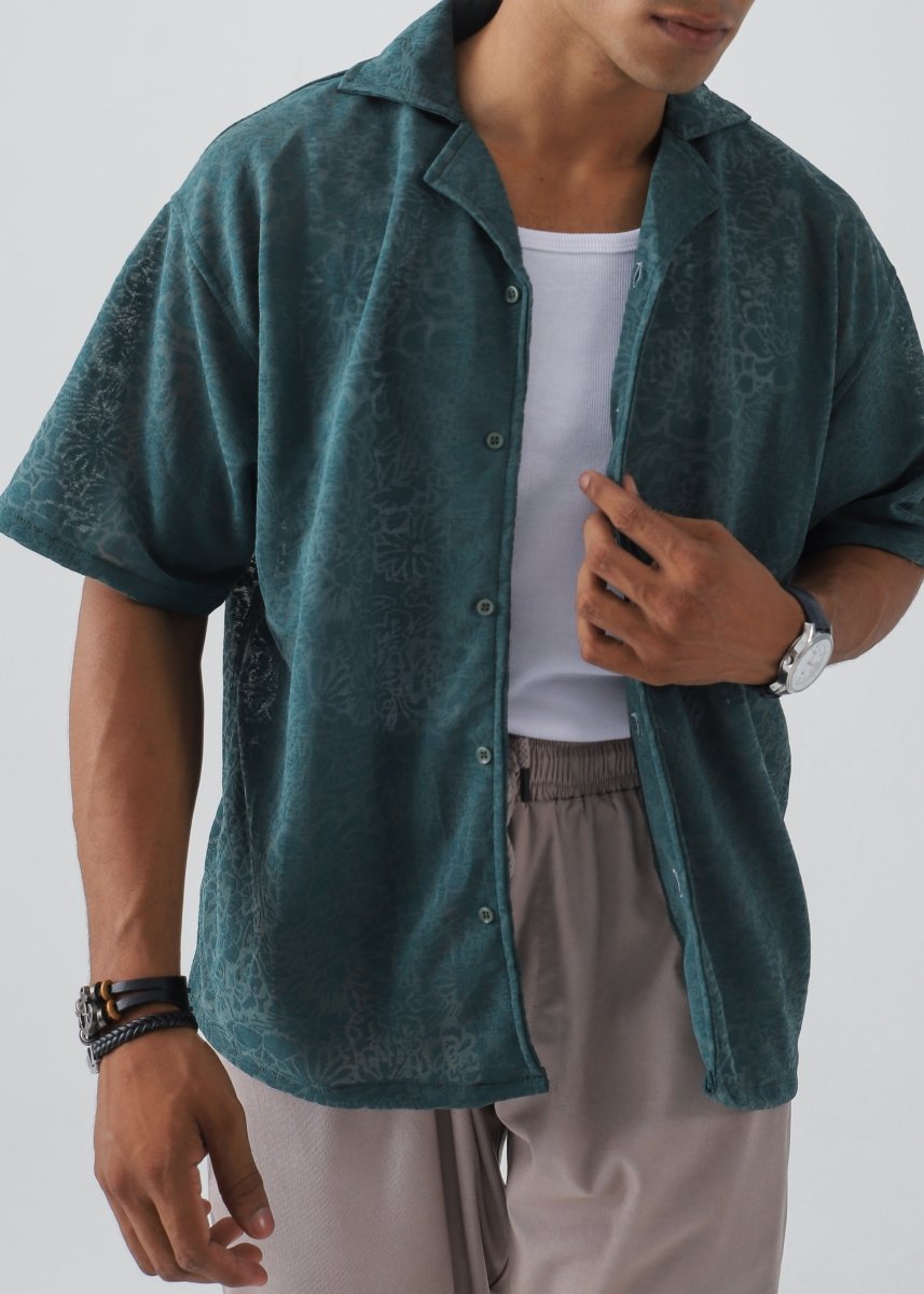 Forest Texture Green Shirt - Vastah Official®